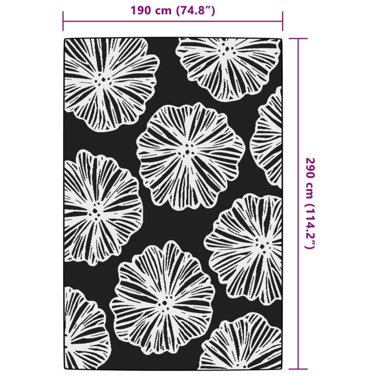 vidaXL Dywan na zewnątrz, ARAKIL Zielony, 190x290 cm, PP