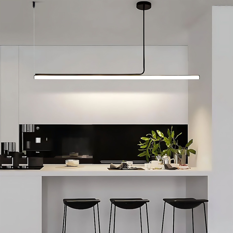 Lampa Sufitowa Wisząca Led App1660-Cp 140Cm Czarny, Metal