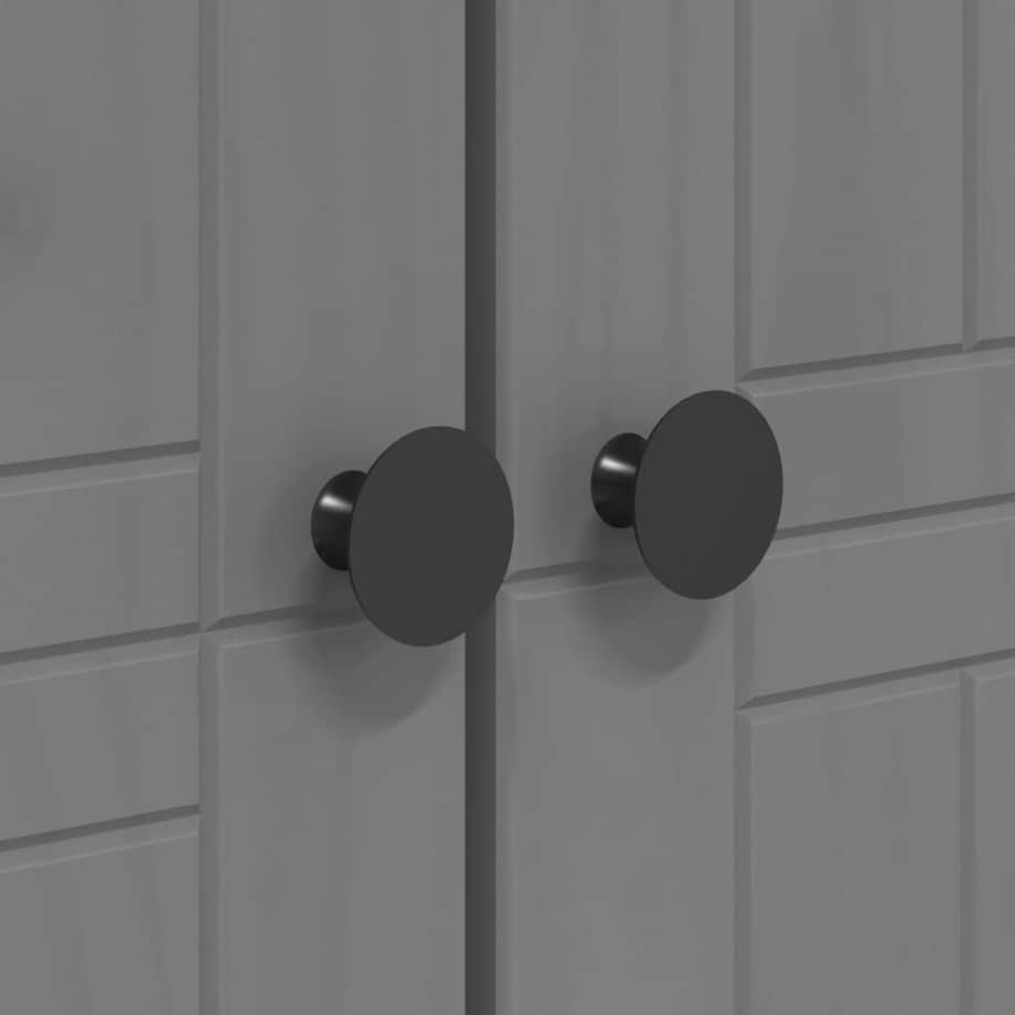 vidaXL Szafa BODO, szara, 99x53,5x173 cm, lite drewno sosnowe