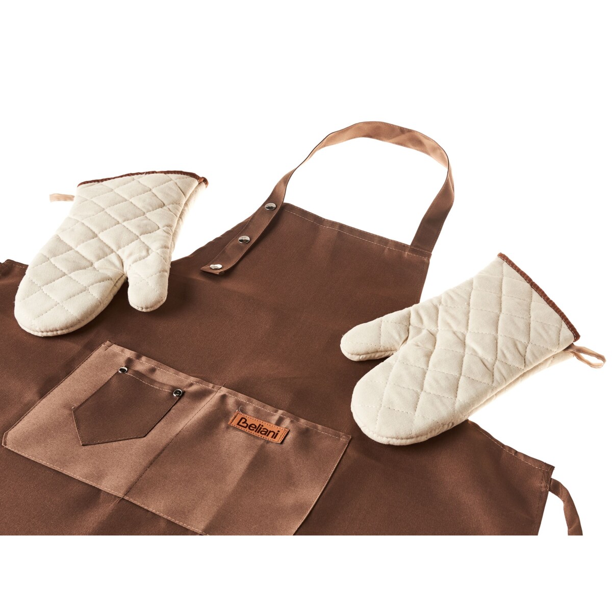 Zestaw tekstyliów kuchennych DAUCUS Brązowy