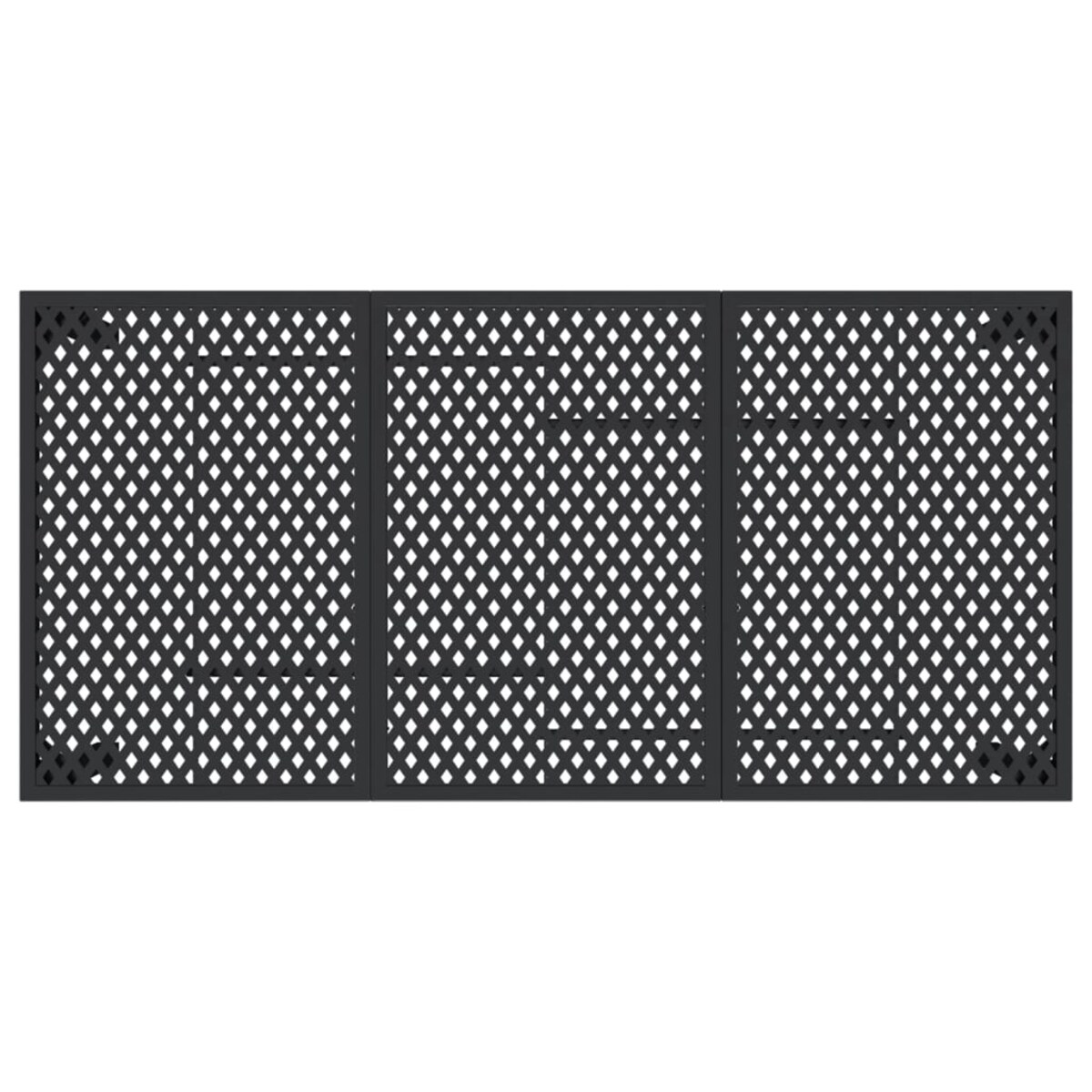 vidaXL Stół ogrodowy, antracytowy, 165x80x72 cm, stal