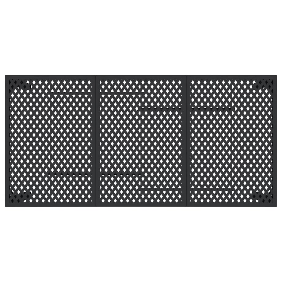 vidaXL Stół ogrodowy, antracytowy, 165x80x72 cm, stal