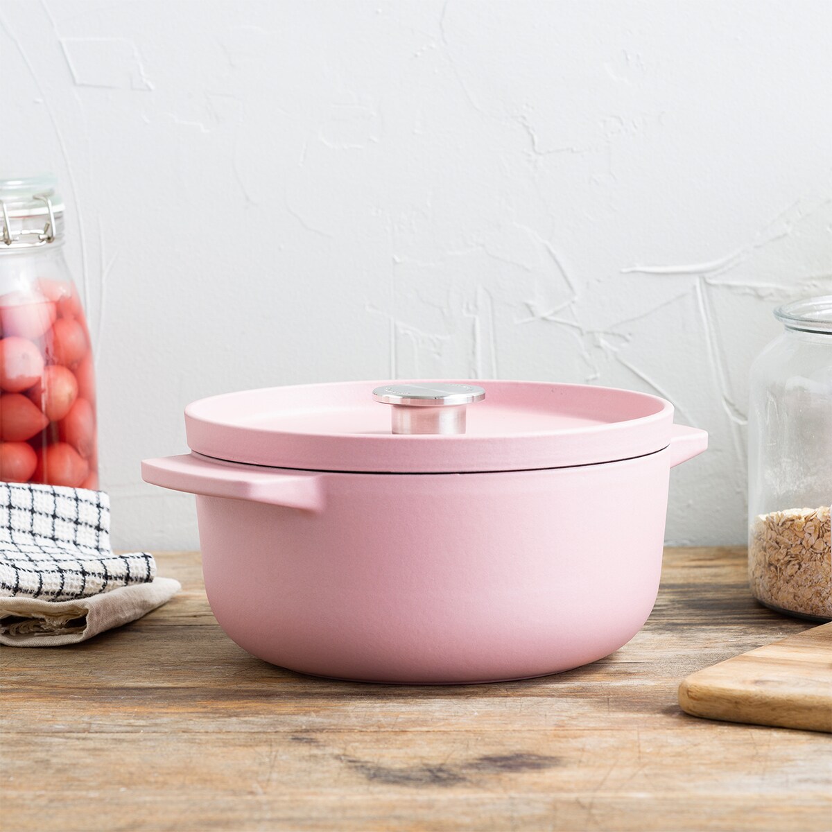 KitchenAid Garnek żeliwny 3,3 l - Dried Rose