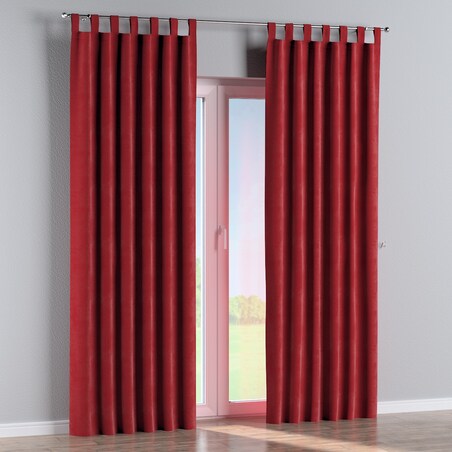Zasłona na szelkach 1 szt. 130x260 intensywna czerwień