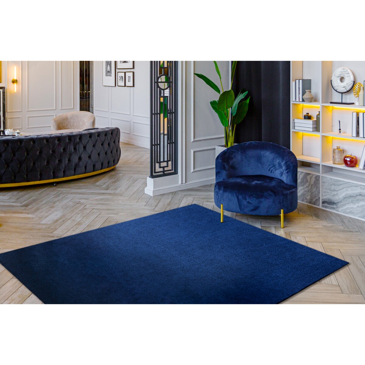 Dywan VISCO granat 10 pluszowy, IMITACJA 60x100 cm