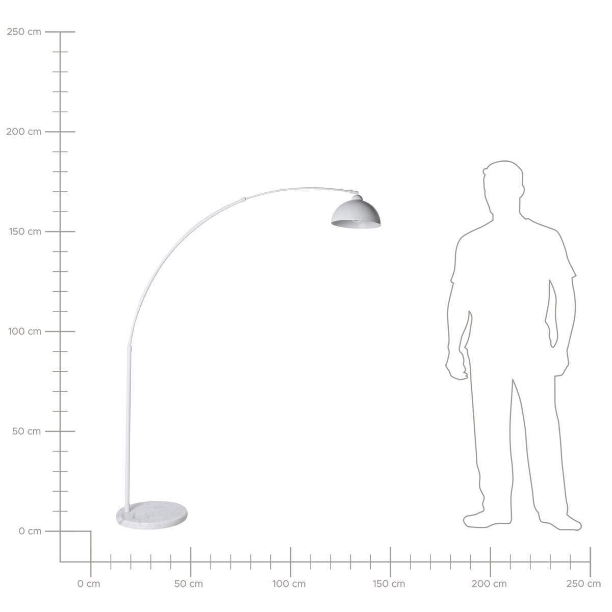 Lampa podłogowa CAGAYAN Metal Biały