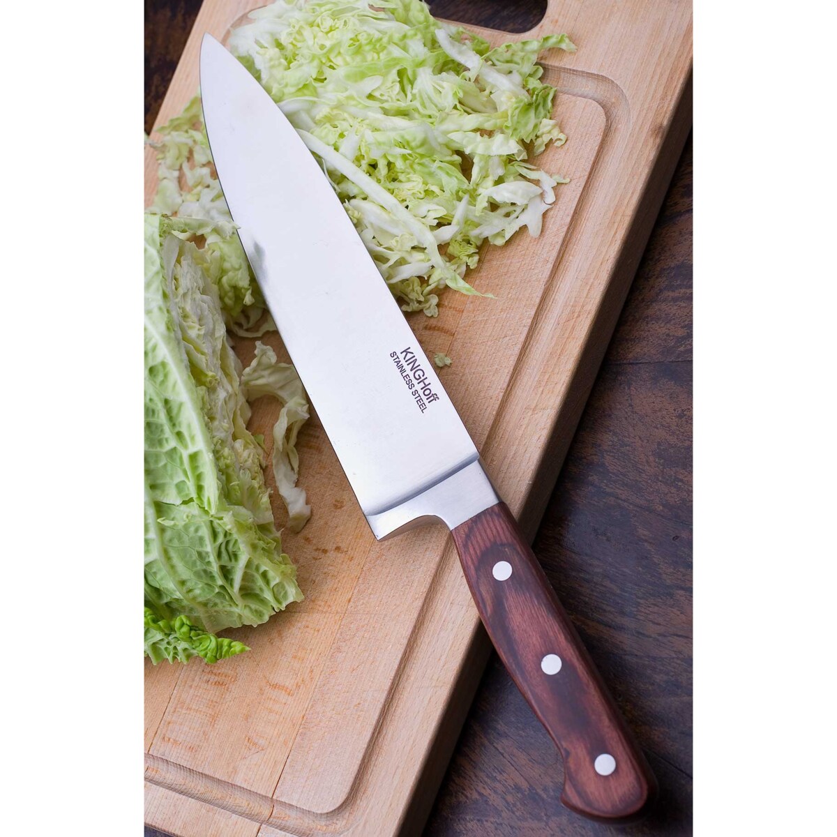 Stalowy nóż szefa kuchni 22cm kuchenny pojedyńczy KINGHOFF