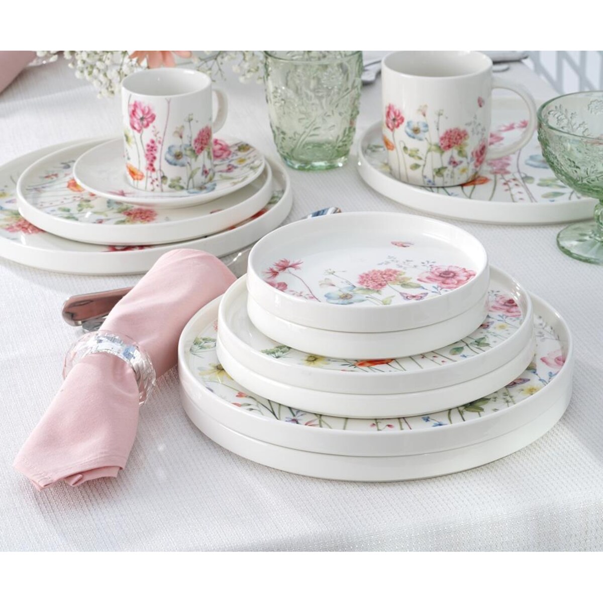 VILLA ITALIA Talerzyk deserowy 15 cm porcelanowy GARDENO