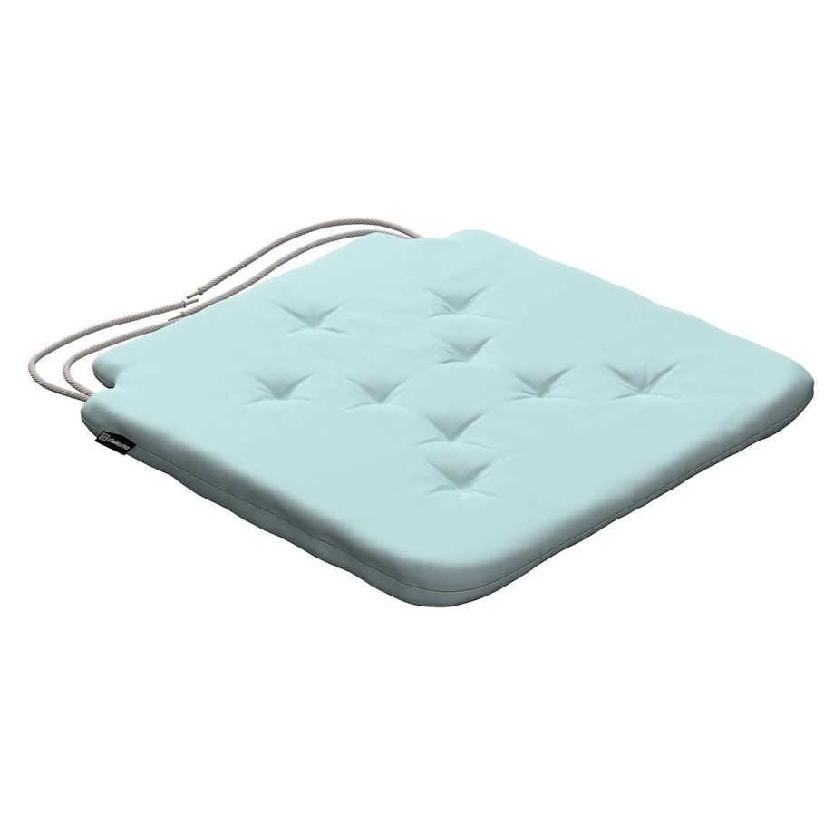 Poduszka na krzesło Olek, pastelowy błękit, 42 x 41 x 3,5 cm, Cotton Panama