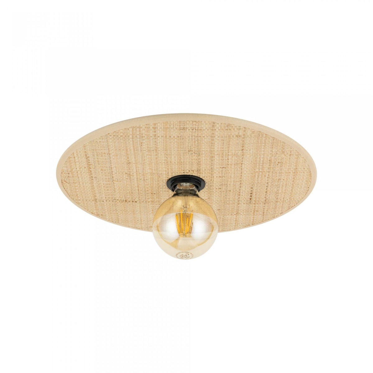 Plafoniera boho CALMA 380 38 cm beżowo-słomkowa E27 TK Lighting