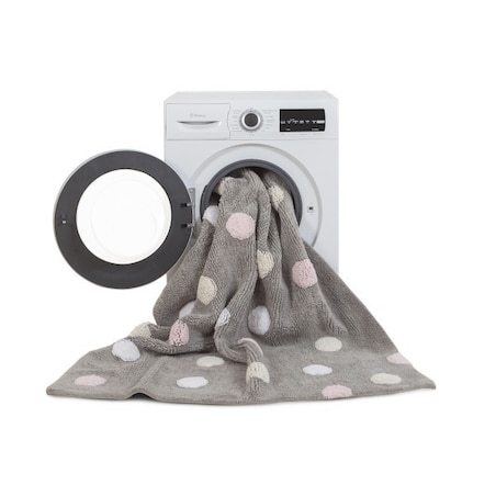 Dywan Bawełniane Topos Tricolor Grey Pink 120x160 cm Lorena Canals