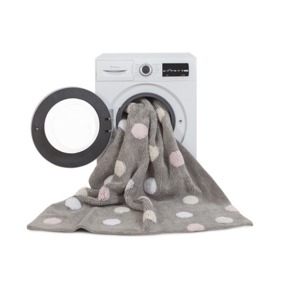 Dywan Bawełniane Topos Tricolor Grey Pink 120x160 cm Lorena Canals