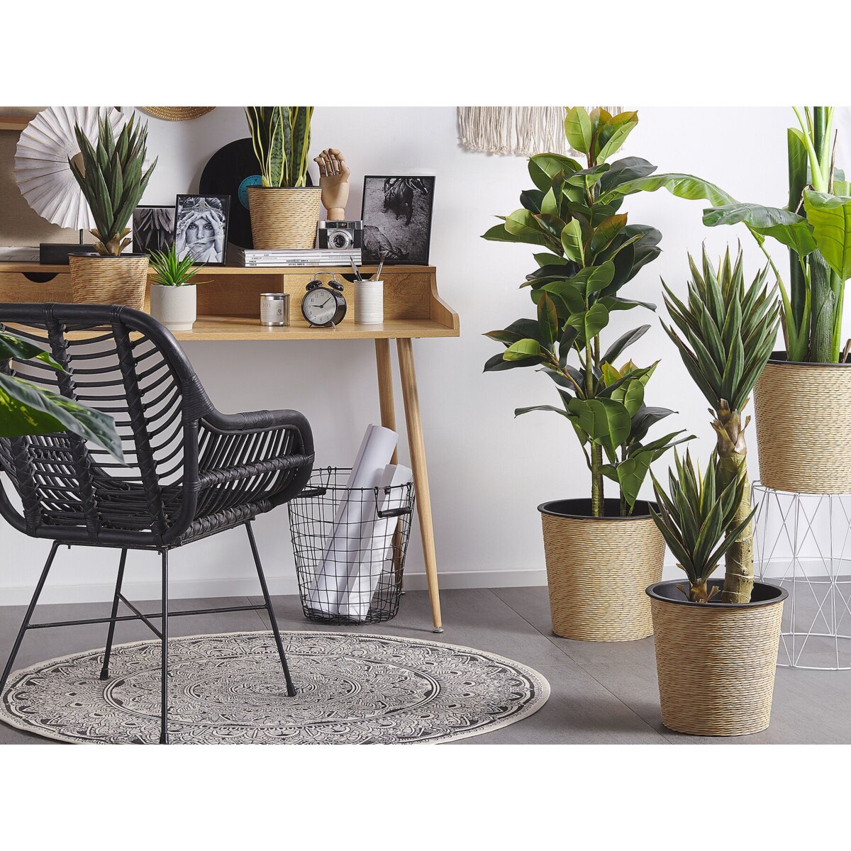 Sztuczna roślina doniczkowa 134 cm FICUS ELASTICA