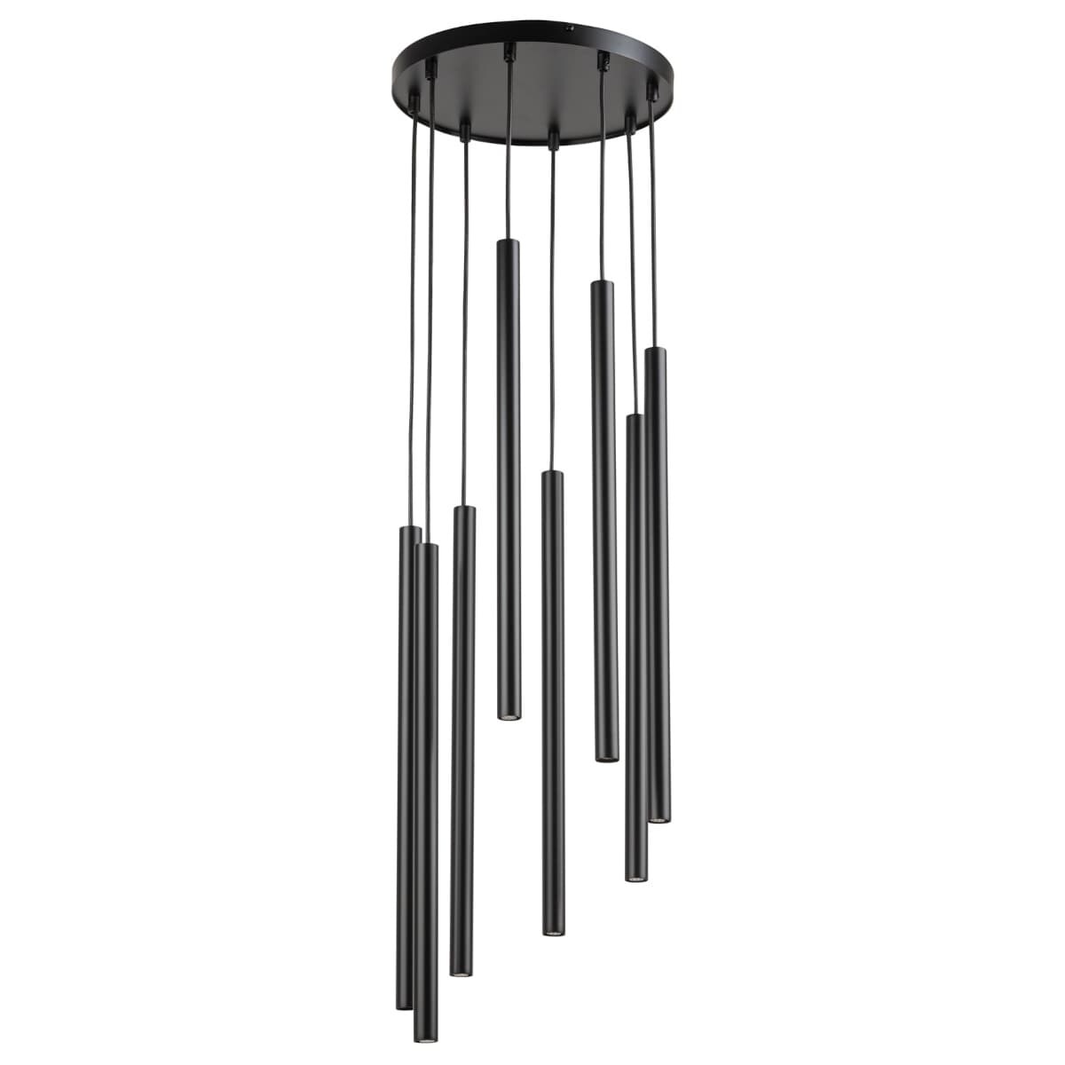 Lampa wielopunktowa wisząca Sopel 33628 Sigma okrągła tuby czarna