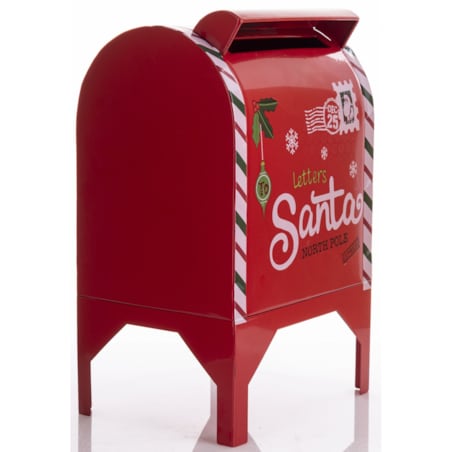 Skrzynka na listy metalowa świąteczna 34x21x16,5 cm