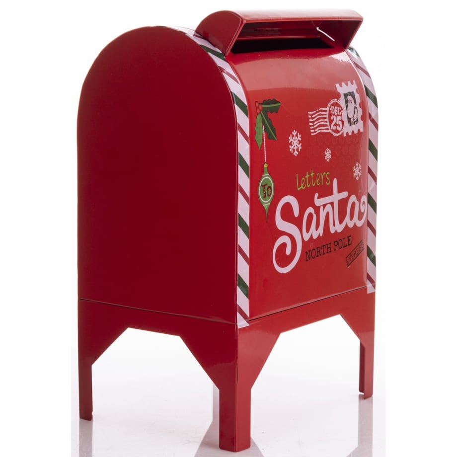 Skrzynka na listy metalowa świąteczna 34x21x16,5 cm