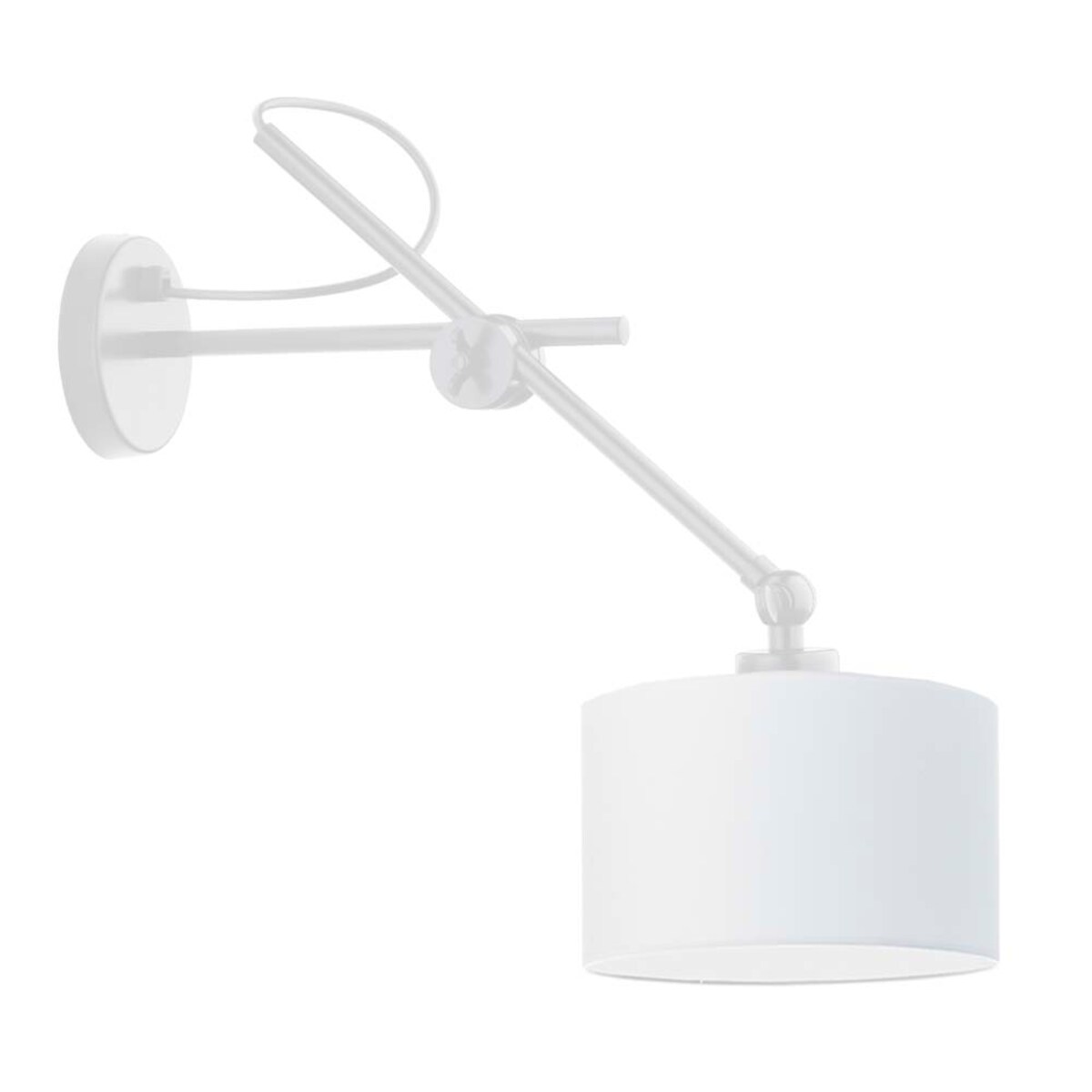 Kinkiet przegubowy lampa ścienna lampa na ścianę regulowany z abażurem walec MODERN