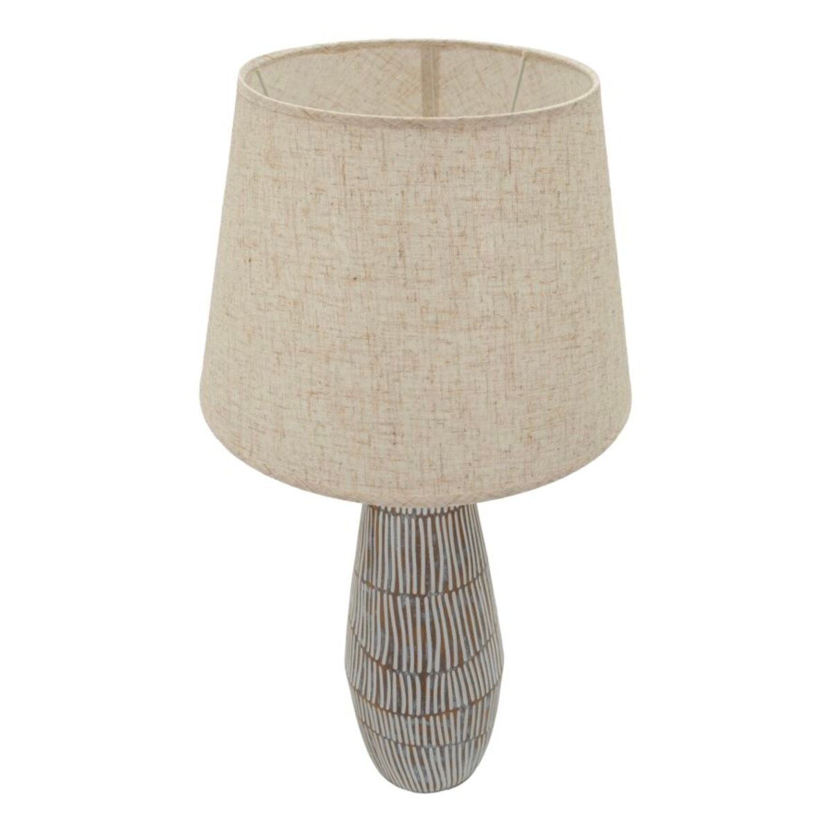 Lampa stołowa Hanoi, kolor wielokolorowy, żywica syntetyczna, żelazo i tkanina, 35 x 35 x 69,5 cm, 1 x E27, max. 40 W, styl nowoczesny, Mauro Ferretti