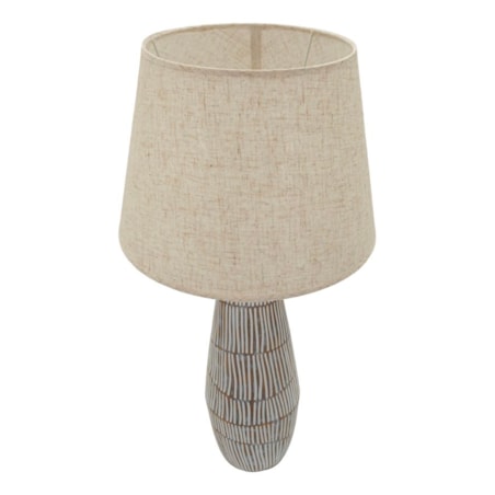 Lampa stołowa Hanoi, kolor wielokolorowy, żywica syntetyczna, żelazo i tkanina, 35 x 35 x 69,5 cm, 1 x E27, max. 40 W, styl nowoczesny, Mauro Ferretti