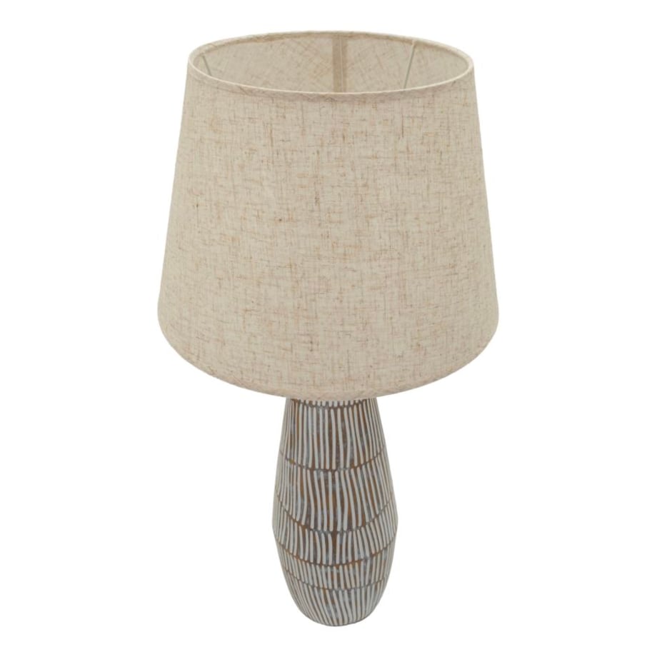 Lampa stołowa Hanoi, kolor wielokolorowy, żywica syntetyczna, żelazo i tkanina, 35 x 35 x 69,5 cm, 1 x E27, max. 40 W, styl nowoczesny, Mauro Ferretti