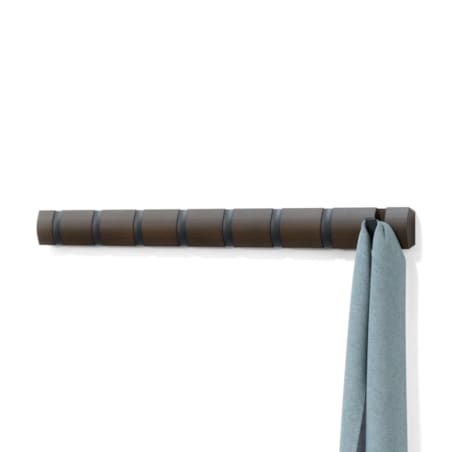 Listwa z 8 wieszakami (ciemnobrązowy) Flip Umbra