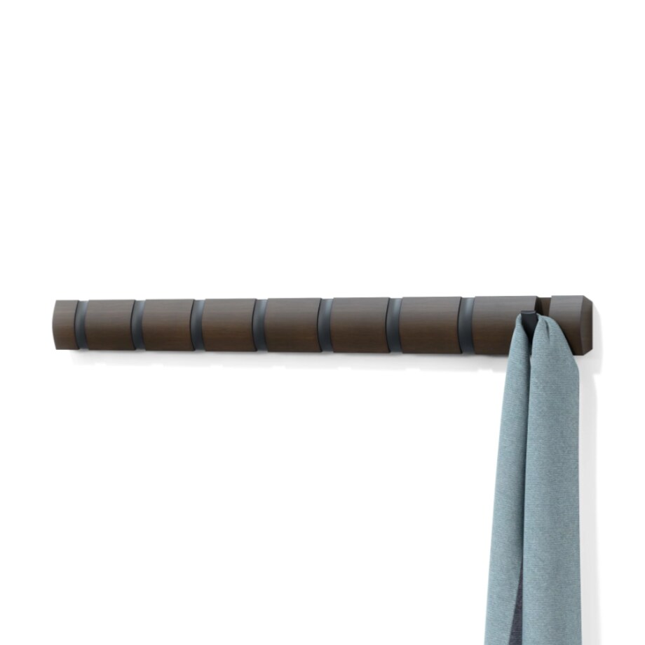 Listwa z 8 wieszakami (ciemnobrązowy) Flip Umbra