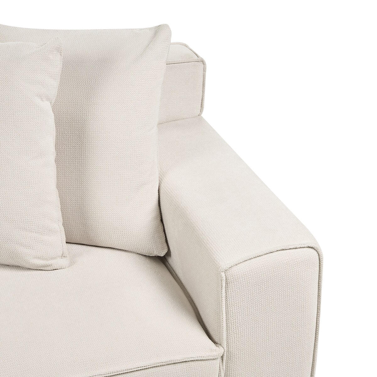 Sofa dla 3 osób VISKAN Szenil Złamana biel