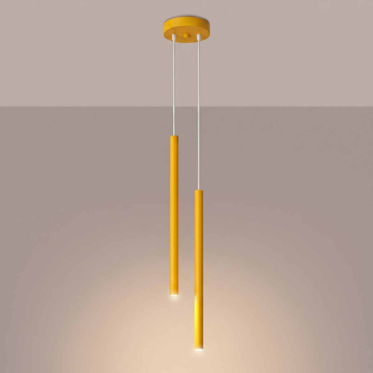 Lampa wisząca PASTELO 2 żółta