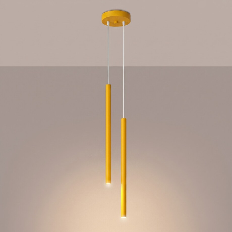 Lampa wisząca PASTELO 2 żółta