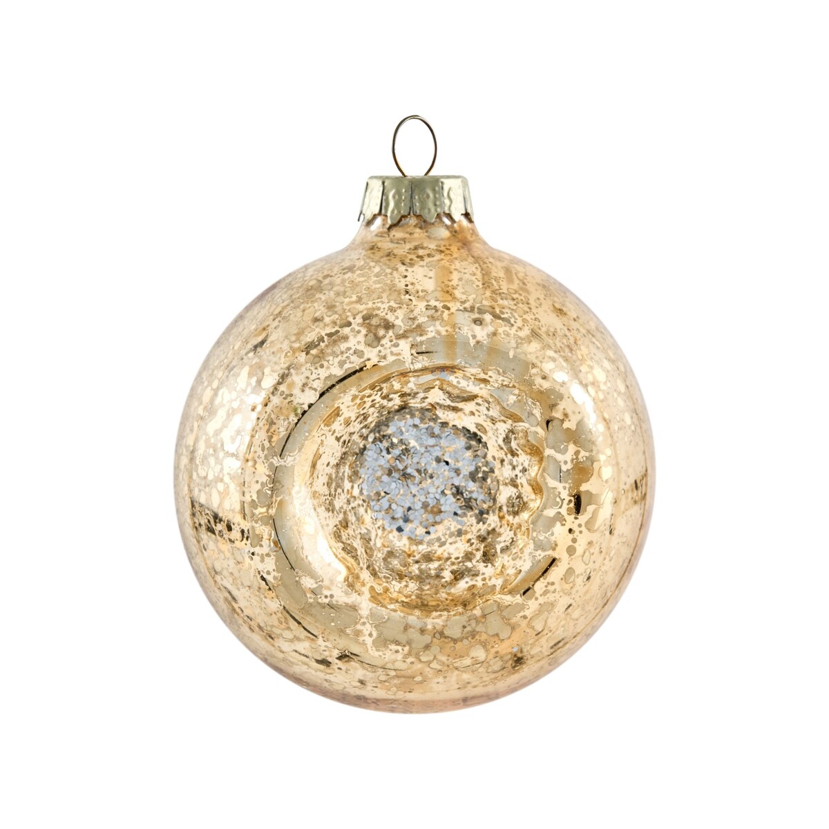 Zestaw 50 bombek SPARKLE Szkło Czerwony/ złoty