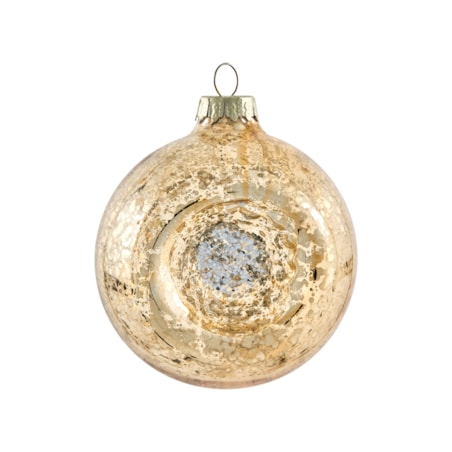 Zestaw 50 bombek SPARKLE Szkło Czerwony/ złoty