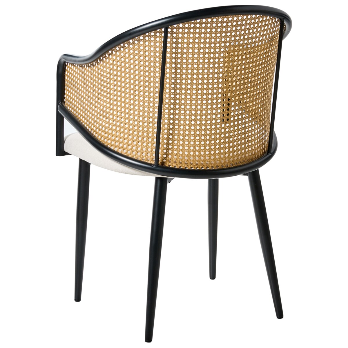 Zestaw 2 krzeseł do jadalni WEIMAR Metal Czarny