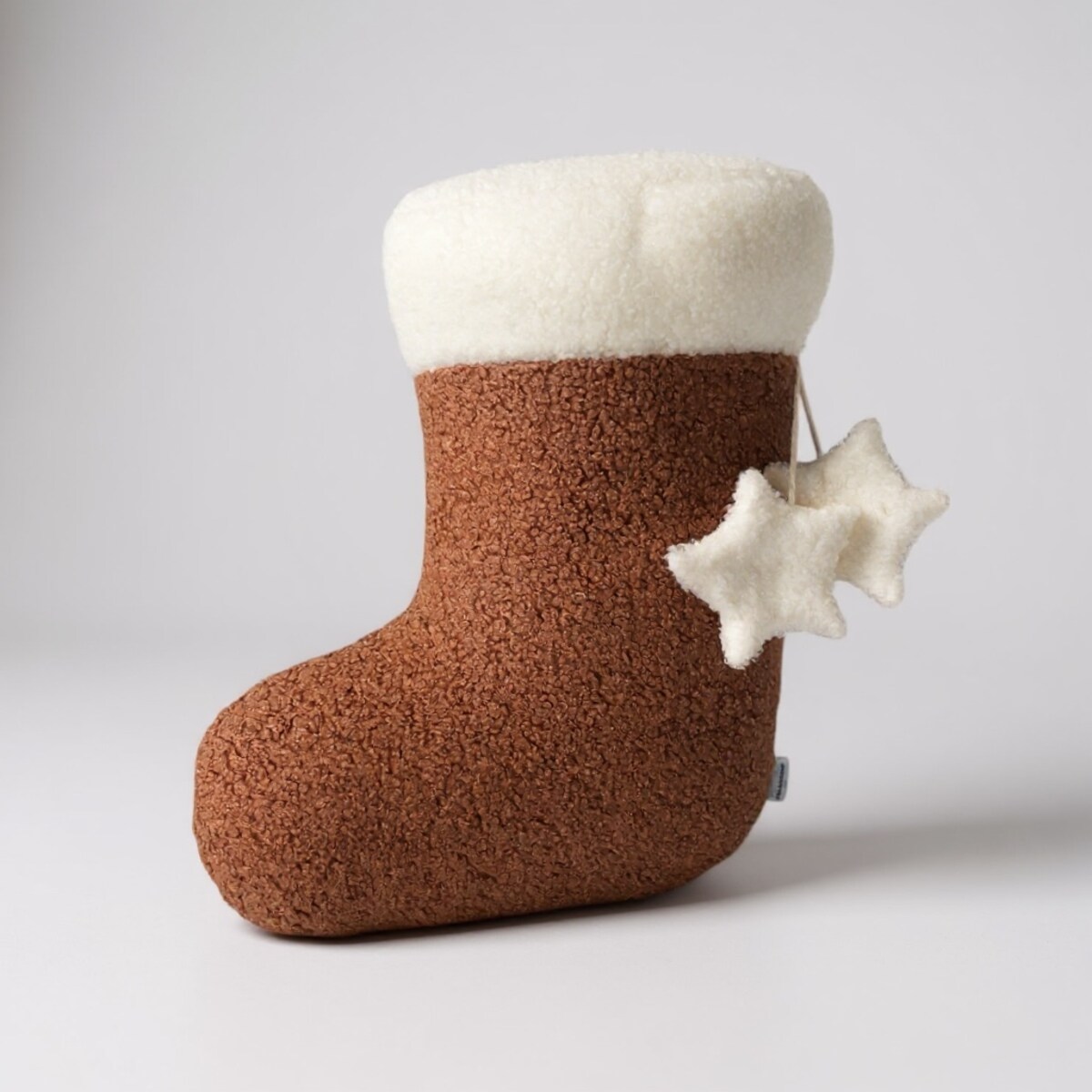 Poduszka świąteczna Skarpeta ruda boucle