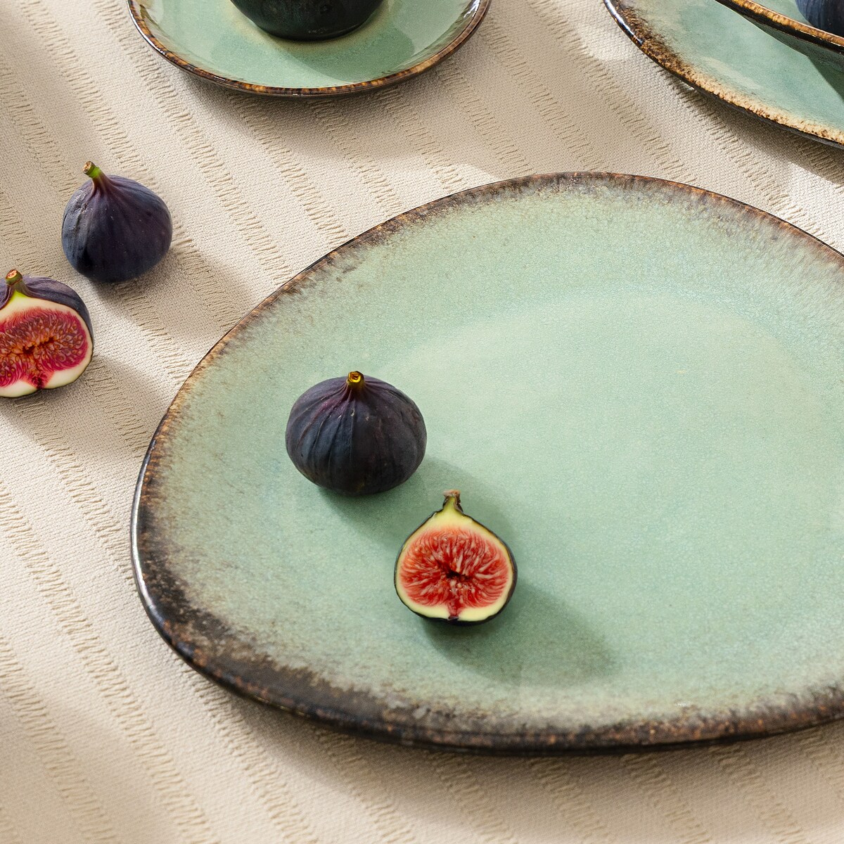 Konsimo PRIMA Talerz obiadowy 6 szt., szałwiowy