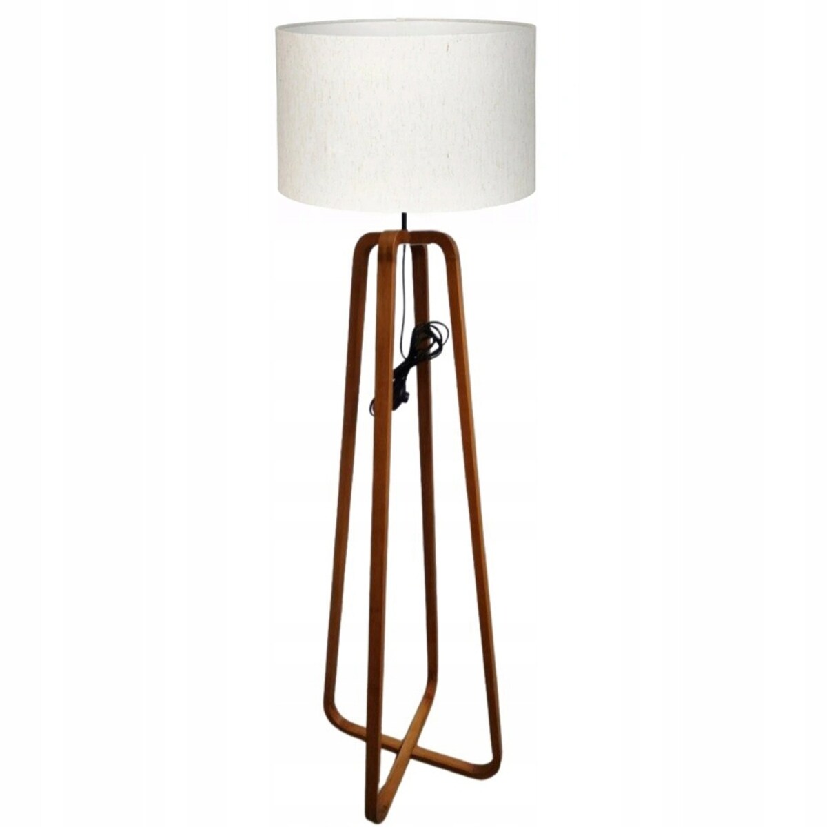 LAMPA STOJĄCA PODŁOGOWA BOHO WYSOKA 140cm E27 DREWNIANA DO SALONU SYPIALNI
