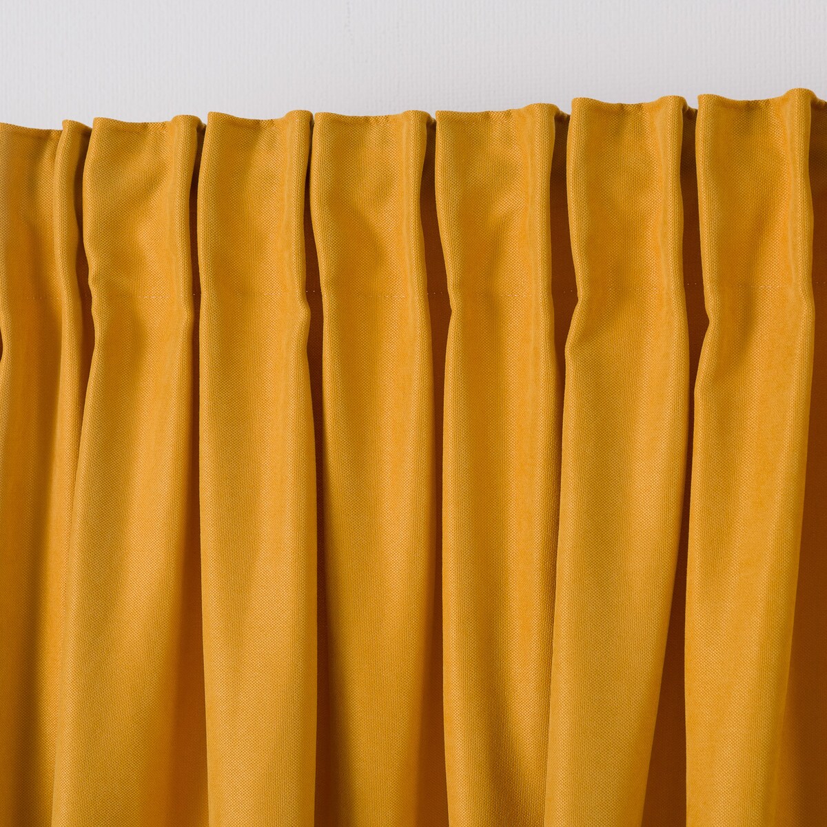 Zasłona na taśmie marszczącej miodowa aksamitna 140 x 280 cm 1 szt. 140x280 żółty