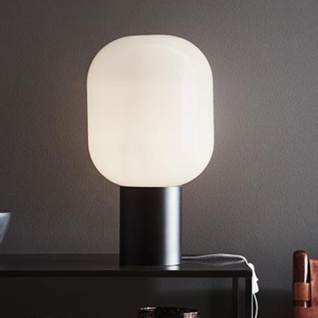 Nocna lampa sypialniana Brooklyn 107482 nowoczesna biała czarna