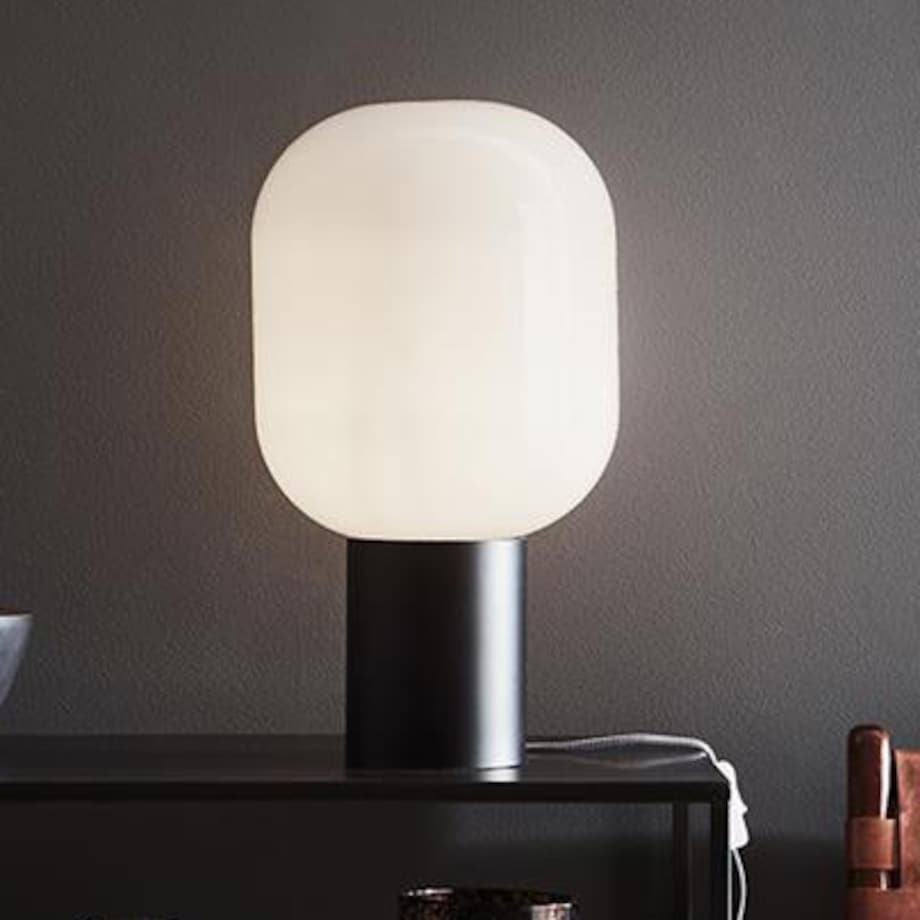 Nocna lampa sypialniana Brooklyn 107482 nowoczesna biała czarna