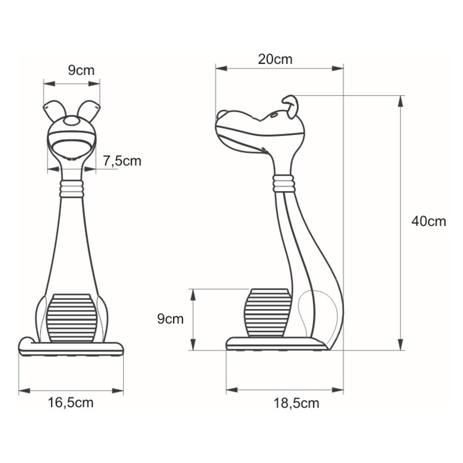 Lampka biurkowa K-BL1607 BIAŁY z serii PIESEK