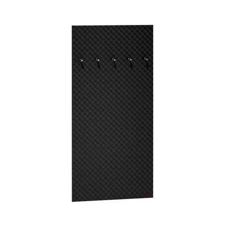 Wieszak tapicerowany do przedpokoju NIKOLA czarny