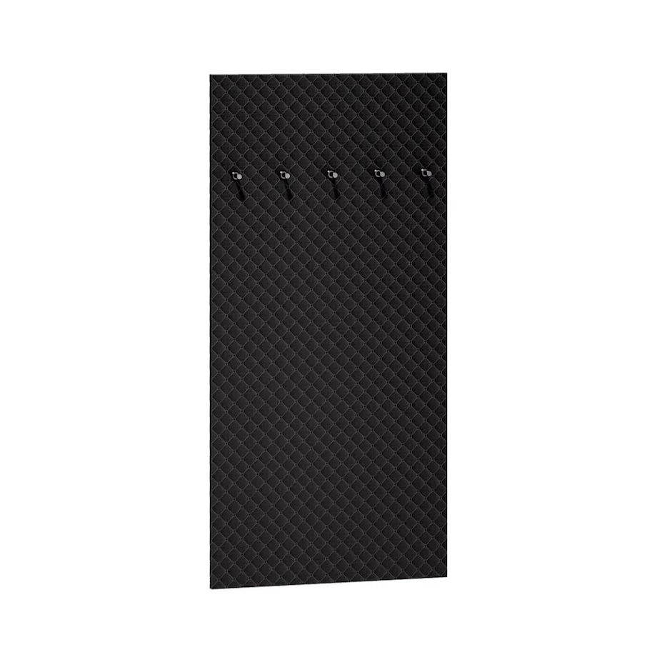 Wieszak tapicerowany do przedpokoju NIKOLA czarny
