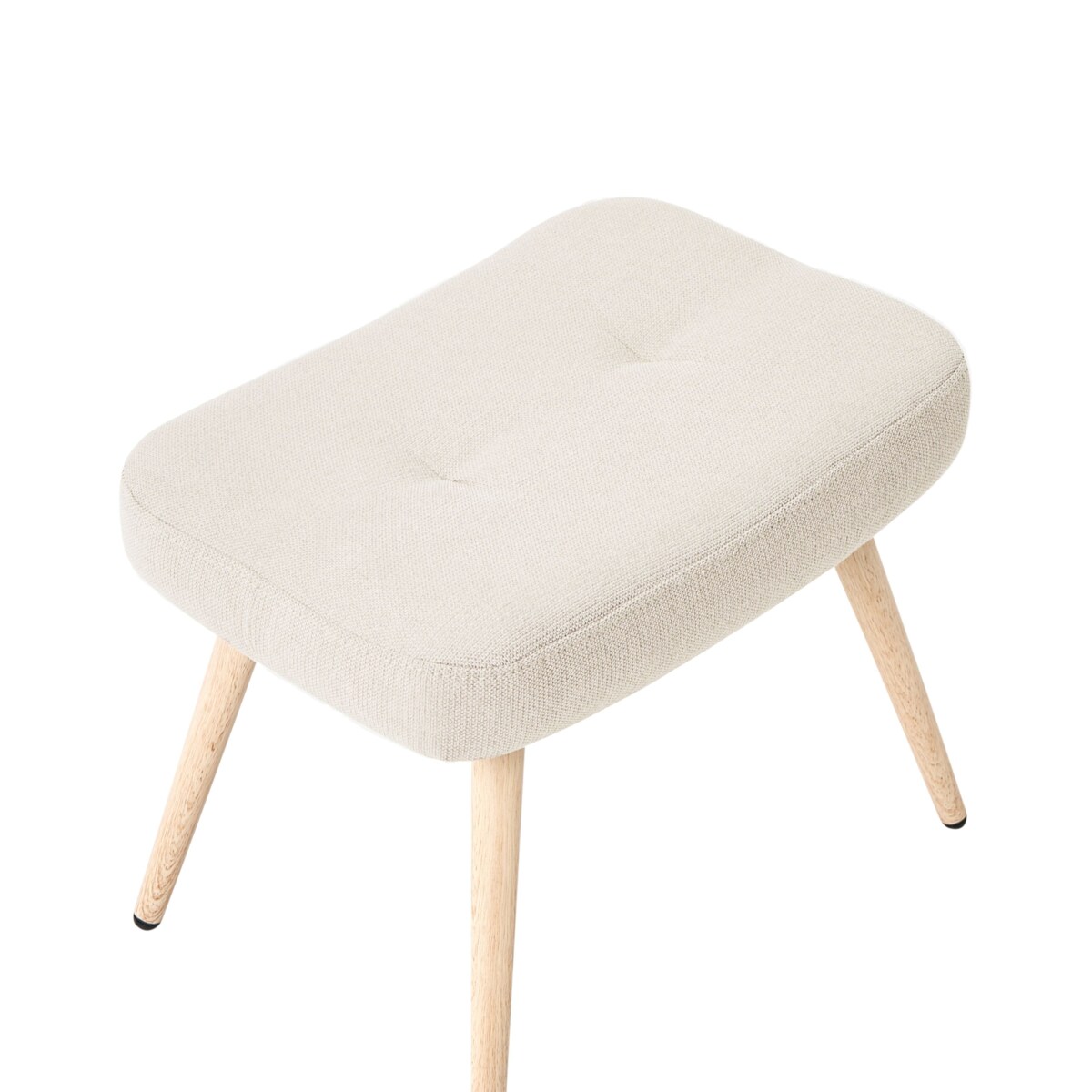 Fotel uszak VEJLE Z podnóżkiem Jasnobeżowy