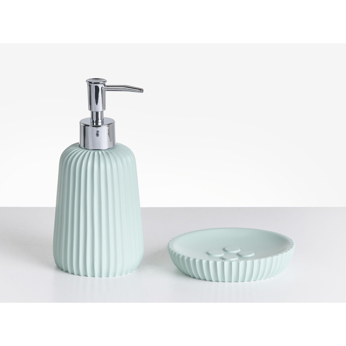 Zestaw akcesoriów łazienkowych 5 elementów POZUZO Miętowy