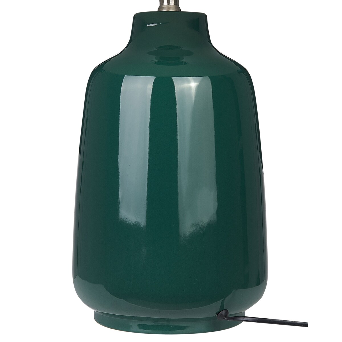 Lampa stołowa ceramiczna zielona CARETA