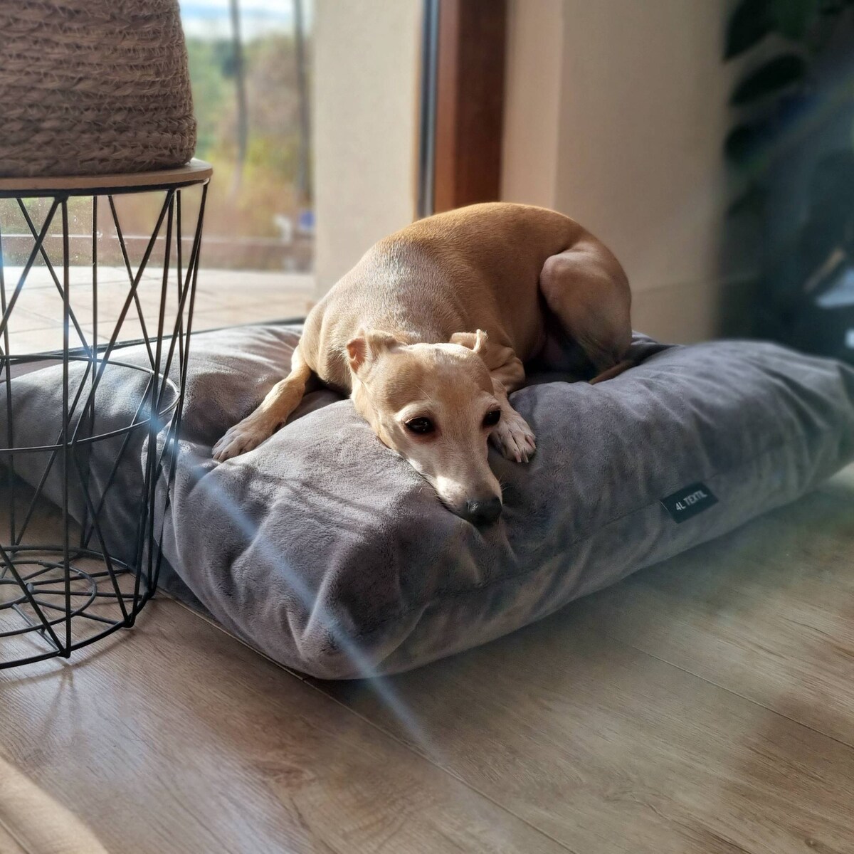 Miękka poduszka dla psa MALIBU, 100x80 cm, Grafit