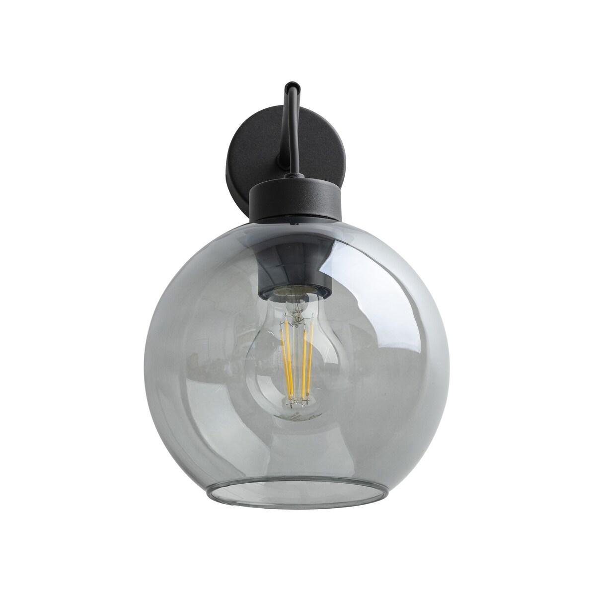 Kinkiet ścienny TK Lighting CUBUS 10243 grafitowy/czarny E27 nowoczesny stalowy do salonu i sypialni