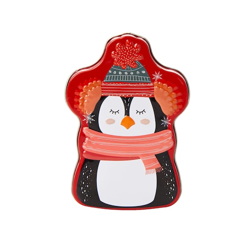 Puszka Na Pierniki Ciastka Herbatę Świąteczna Boże Narodzenie 9X13 Cm Pingwin