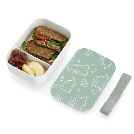 Plastikowy lunchbox DINO, 19 x 12,5 x 6,5 cm