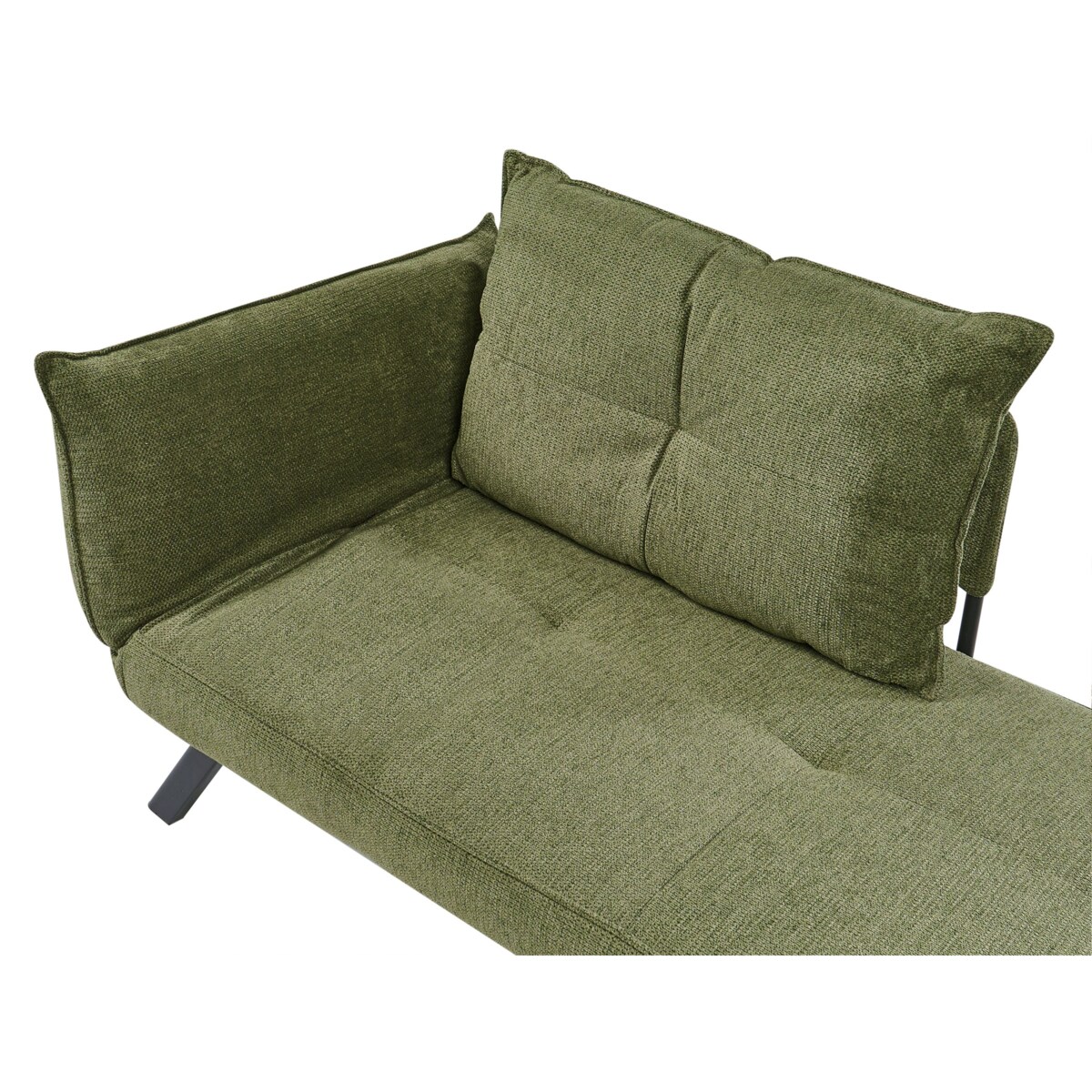 Szezlong lewostronny ROCAMADOUR Zielony