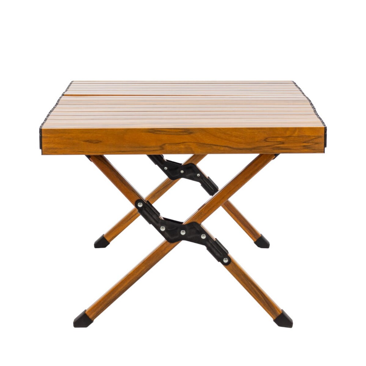 Składany stół kempingowy, Drevo 90cm, Aluminiowy